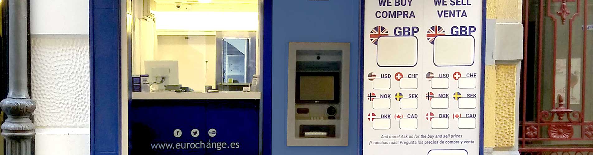 Money exchange office Calle Castaños in Alicante